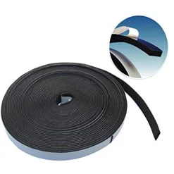 GUARNIZIONE ADESIVA MULTIUSO IN GOMMA ESPANSA 10 X 5MM LUNGHEZZA 10 MT NERO