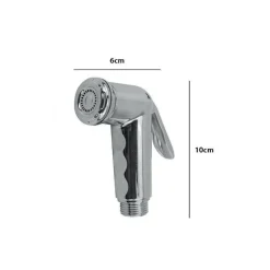 IDROSCOPINO ABS CROMATO LUCIDO PER PULIZIA WC BIDET IGIENE INTIMA 6X10CM 69311