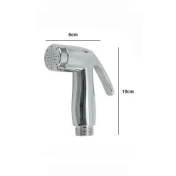 IDROSCOPINO IN ABS CROMATO CON PULSANTE SHUT/OFF PER PULIZIA DI WC BIDET 69307