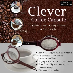 INFUSORE PER CAFFè CLEVER COFFEE CAPSULE 1 TAZZA CAFFE ISTANTANEO RIUTILIZZABILE