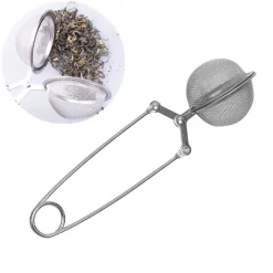 INFUSORE PER TE' THE TISANA A SFERA CON PINZA PROFESSIONALE IN ACCIAIO TISANIERA