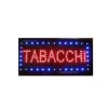 INSEGNA LUMINOSA A LED CON SCRITTA TABACCHI PER NEGOZIO TABACCHERIA 48,5X25,5CM
