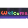 INSEGNA LUMINOSA A LED CON LOGO SCRITTA WELCOME PER LOCALI ATTIVITà COMMERCIALI