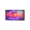 INSEGNA LUMINOSA A LED CON SCRITTA PANINI 47,5 x 25 x 2 cm 220V + GANCI