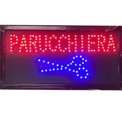 INSEGNA LUMINOSA A LED PER PARRUCCHIERI SALONE BELLEZZA CON SCRITTA PARRUCCHIERA