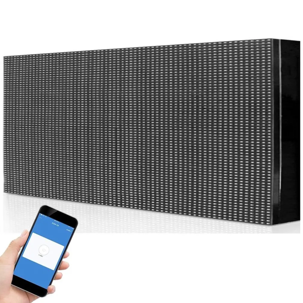 INSEGNA LUMINOSA A LED WIFI PER ESTERNO IP65 TESTO SCORREVOLE MULTICOLORE 100X40CM