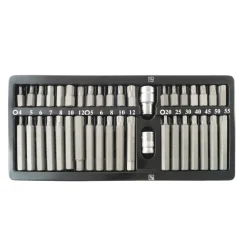 INSERTI CHIAVI BUSSOLE CHIAVI TORX HEX 1/2" 3/8" KIT SET PROFESSIONALE 40 PZ