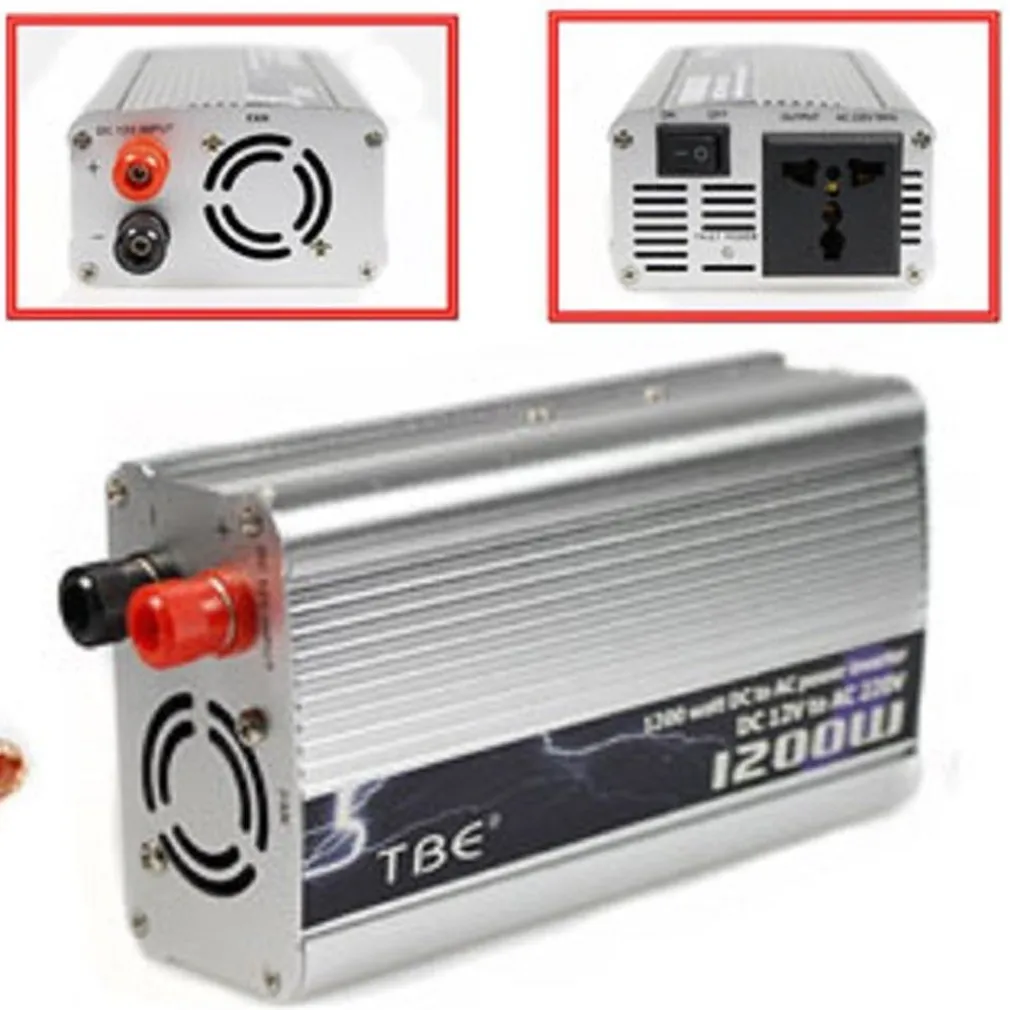 INVERTER POTENZA 1200 WATT EFFETTIVI CONVERTITORE DA 12V A 220V TRASFORMATORE