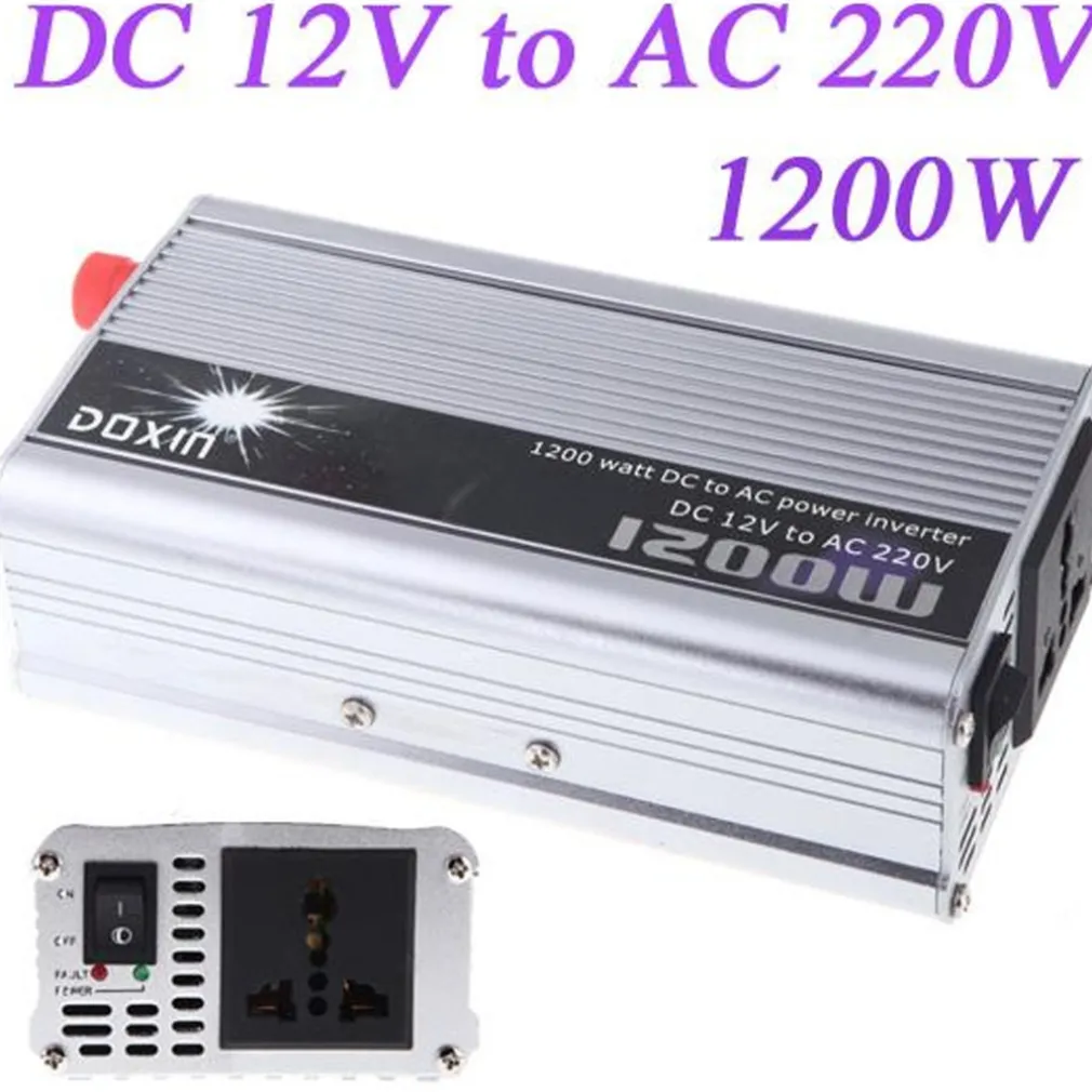 INVERTER POTENZA 1200 WATT EFFETTIVI CONVERTITORE DA 12V A 220V TRASFORMATORE