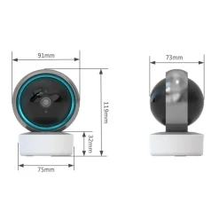 IP CAMERA SMART CAMERA MULTIFUNZIONE WIFI Q-S812 ROTAZIONE 355° 2 MP NIGHTVISION