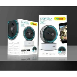 IP CAMERA SMART CAMERA MULTIFUNZIONE WIFI Q-S812 ROTAZIONE 355° 2 MP NIGHTVISION