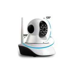 IP CAMERA TELECAMERA 355° HD WIRELESS WIFI NO DNS MOTION SD VIDEOSORVEGLIANZA