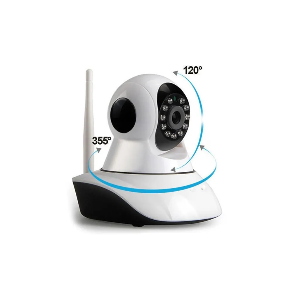 IP CAMERA TELECAMERA 355° HD WIRELESS WIFI NO DNS MOTION SD VIDEOSORVEGLIANZA