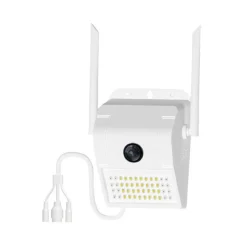 IP CAMERA WIFI ESTERNO 3MP 1080P LED LAMPADA SOLARE IP66 TELECAMERA CAM MICROSD