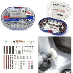 KIT 276 ACCESSORI MINI TRAPANO DREMEL PUNTE PER LUCIDARE LEVIGARE IN VALIGETTA