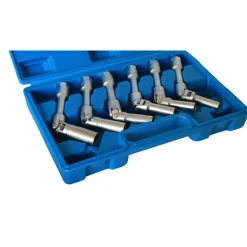 KIT 6 CHIAVI BUSSOLA SNODATE PER CANDELETTE AUTO DIESEL DA 8 A 16 mm 3/8" 160mm