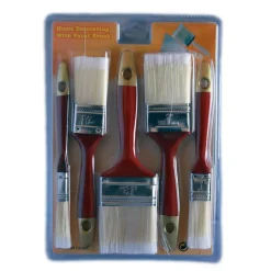 KIT 5 PENNELLI PENNELLO SETOLA LUNGA X PITTURA E SMALTO PITTORE BRICOLAGE