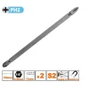 KIT 2 PEZZI DI BITS DA 150MM A DOPPIA TESTA S2 PUNTE A CROCE MAGNETICA PH2 57242
