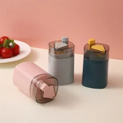 KIT 3 PEZZI PORTA STUZZICADENTI AUTOMATICO DISPENSER POP-UP PULIZIA DENTI CUCINA