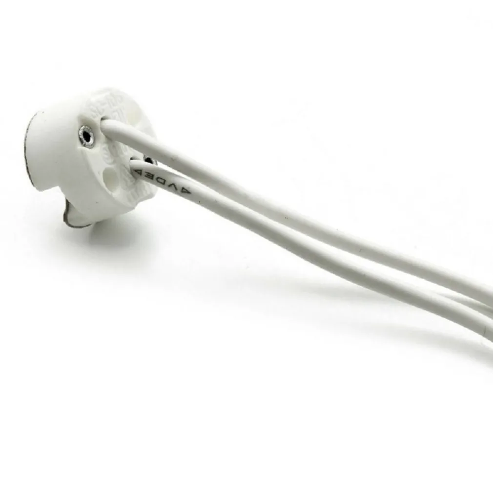 KIT 10 PEZZI PORTALAMPADA IN CERAMICA PER FARETTI ATTACCO MR16 GU5.3 12V YL106-10