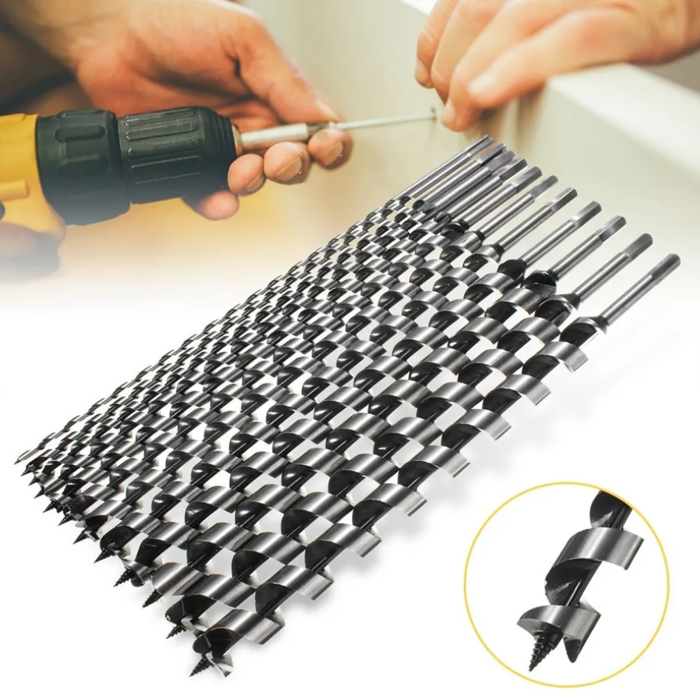 KIT 6 PUNTE PER TRAPANO TASSELLATORE PUNTALE TRIVELLA AUTOFILETTANTE LEGNO 460M