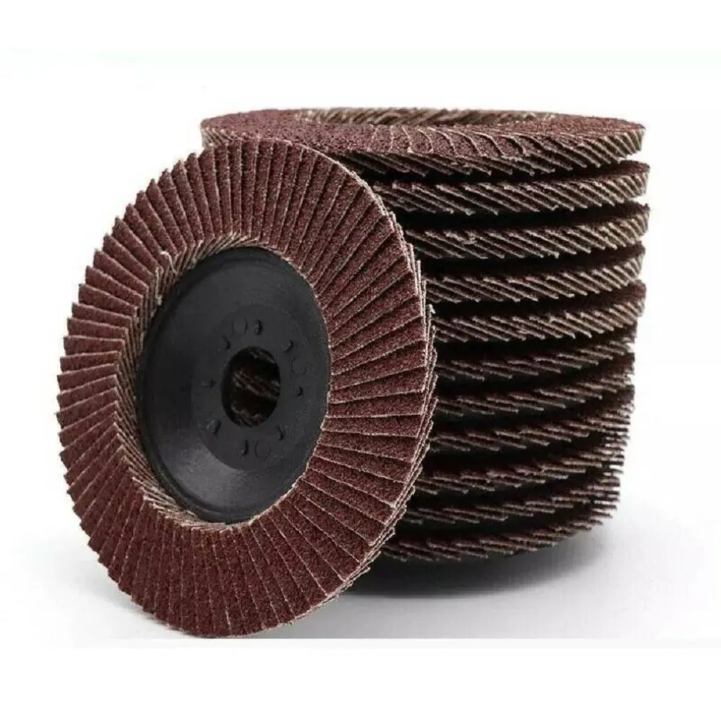 KIT 10 PZ DISCO ABRASIVO LAMELLARE PER SMERIGLIATRICE 125 MM GRANA 80