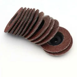 KIT 10 PZ DISCO ABRASIVO LAMELLARE PER SMERIGLIATRICE 115 MM GRANA 120