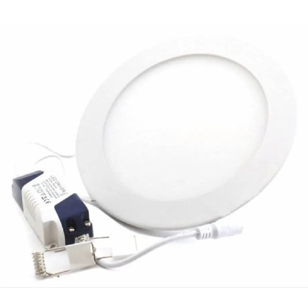 KIT 5 PZ FARETTI FARETTO 6W A LED SLIM INCASSO CON LED DRIVE TONDO LUCE FREDDA
