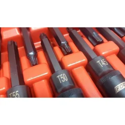KIT 26 PZ INSERTI INSERTO TORX CHIAVI BUSSOLA 1/2 LUNGHE AUTO MECCANICO FS-43612