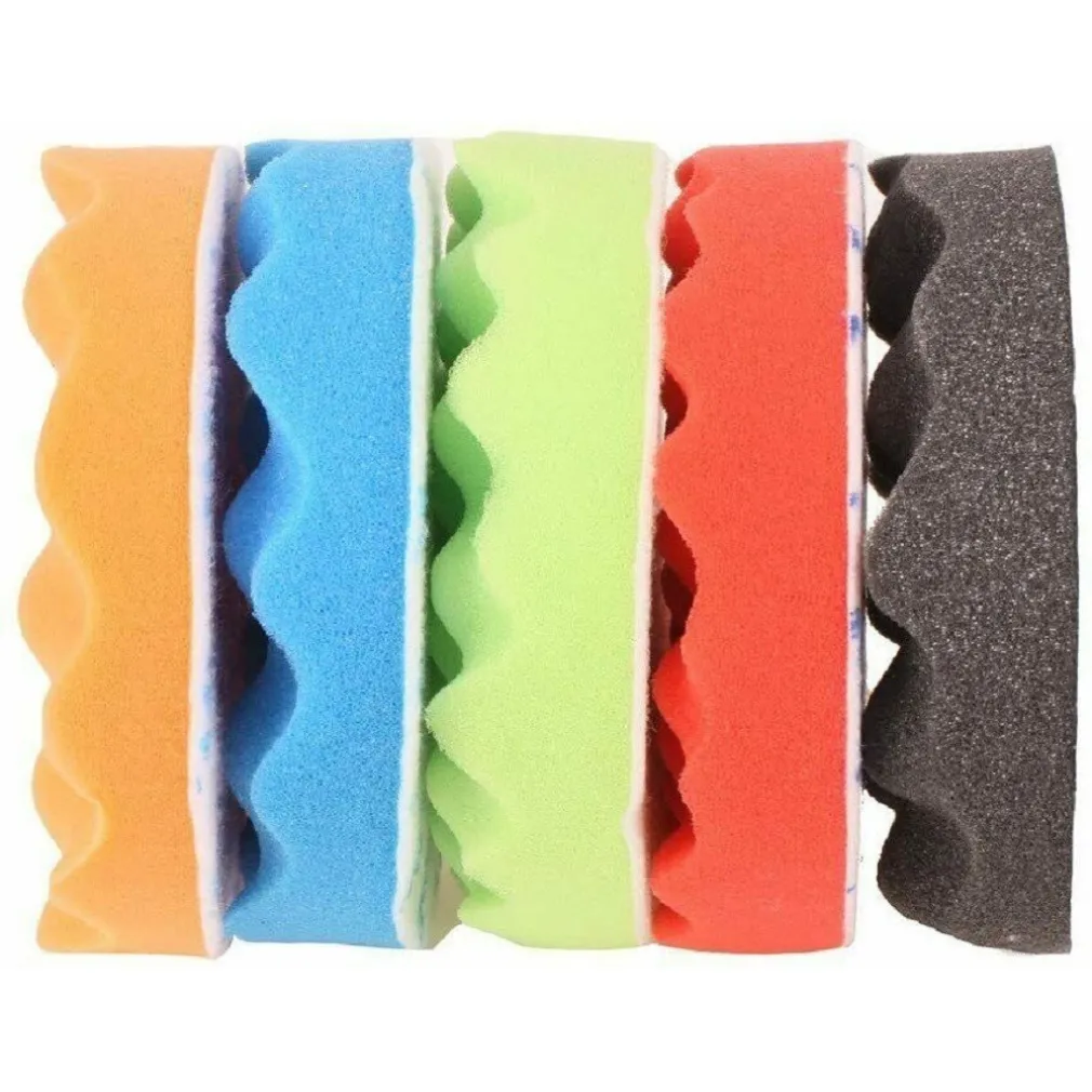 KIT 10 PZ SPUGNA LUCIDANTE CERATURA + ADATTATORE PER TRAPANO LUCIDATRICE 125MM