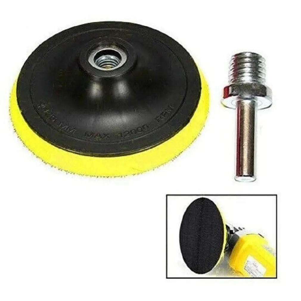 KIT 10 PZ SPUGNA LUCIDANTE CERATURA + ADATTATORE PER TRAPANO LUCIDATRICE 125MM