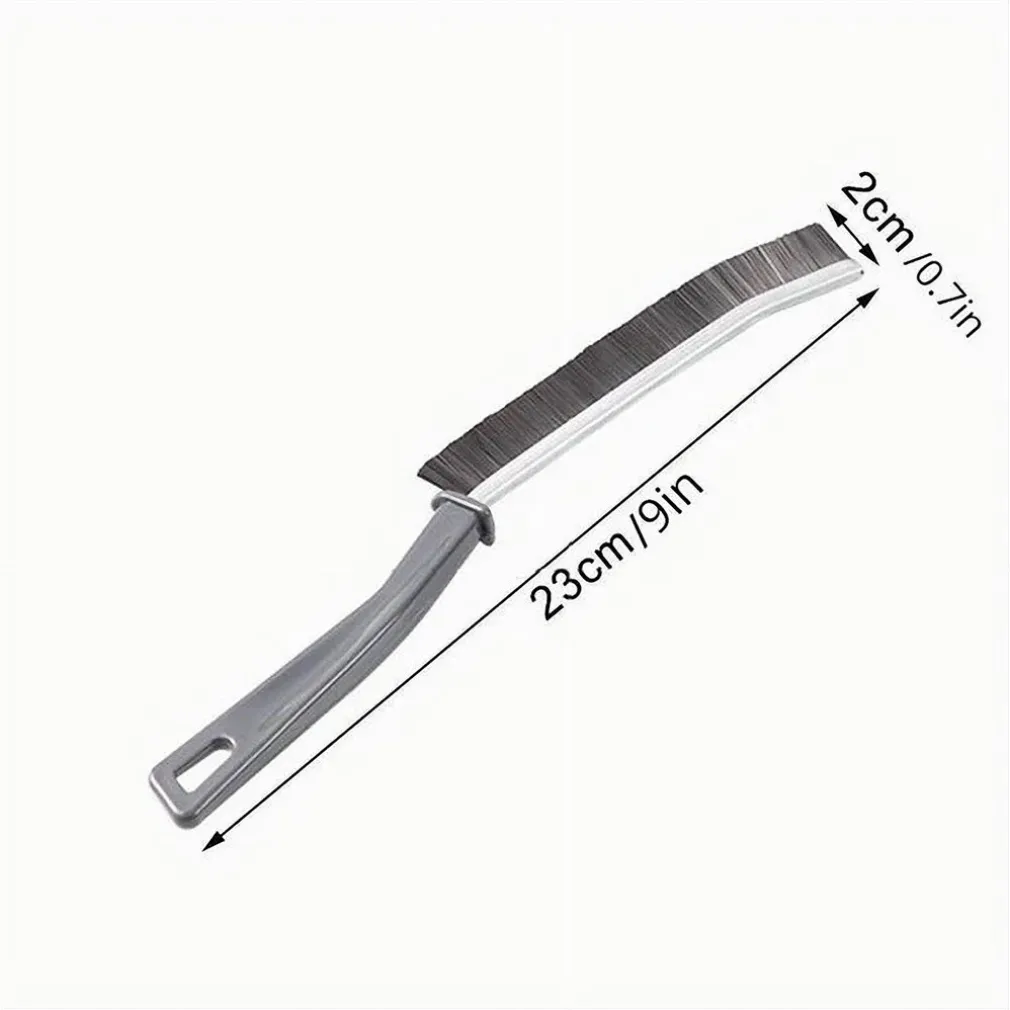 KIT 2 SPAZZOLE DUREVOLI PER PULIZIA FUGHE GIUNTI BAGNO DOCCIA CUCINA ERGONOMICO