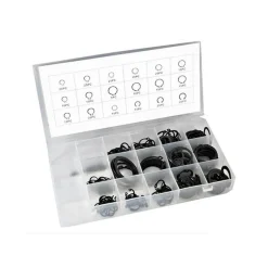 KIT ANELLI ELASTICI SEEGER SET BOX DA 300 PZ DIVERSE MISURE FERMI ASSIALE BECCO
