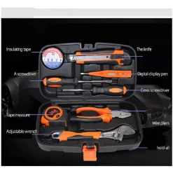 KIT ATTREZZI MULTIUSO 8 IN 1 VALIGIA CASSETTA CON 8 STRUMENTI FAI DA TE Q-JY20