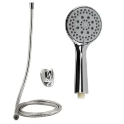 KIT BAGNO DOCCETTA DOCCINO SOFFIONE DOCCIA TONDO CON LACCIO 1,8 MT STAFFA 69069