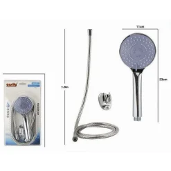 KIT BAGNO DOCCETTA DOCCINO SOFFIONE DOCCIA MULTIGETTO LACCIO 1,8 MT STAFFA 69055