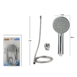 KIT BAGNO DOCCETTA DOCCINO SOFFIONE DOCCIA TONDO CON LACCIO 1,8 MT STAFFA 69084