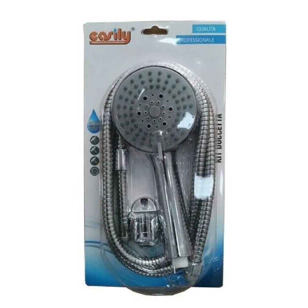 KIT BAGNO DOCCETTA DOCCINO SOFFIONE DOCCIA TONDO CON LACCIO 1,8 MT STAFFA 69084