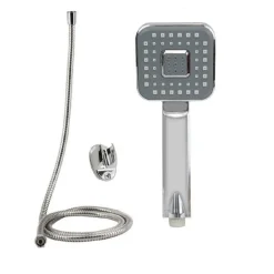 KIT BAGNO DOCCETTA DOCCINO SOFFIONE DOCCIA QUADRATO LACCIO 1,8 MT STAFFA 59167