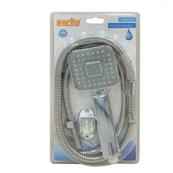 KIT BAGNO DOCCETTA DOCCINO SOFFIONE DOCCIA QUADRATO LACCIO 1,8 MT STAFFA 59167