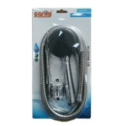 KIT BAGNO DOCCETTA TONDA DOCCINO SOFFIONE DOCCIA CON LACCIO 1,8 MT STAFFA 69102