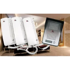 KIT CITOFONO APRIPORTA CANCELLO TRE CORNETTE 4 FILI CASA UFFICIO INTERFONO