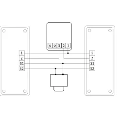 KIT CITOFONO BIFAMILIARE APRIPORTA CANCELLO 2 FILI DUE CORNETTE