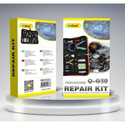 KIT DI 11 STRUMENTI DI RIPARAZIONE DI PRECISIONE PROFESSIONALE CUSTODIA Q-G30