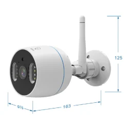 KIT DI 6 TELECAMERE DI VIDEOSORVEGLIANZA IP WIFI 1080P IP66 CON NVR TV-6125HE 8+6