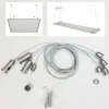 KIT DI FISSAGGIO PER PANNELLI LED A SOSPENSIONE SOFFITTO CAVETTO CORDINO FILO