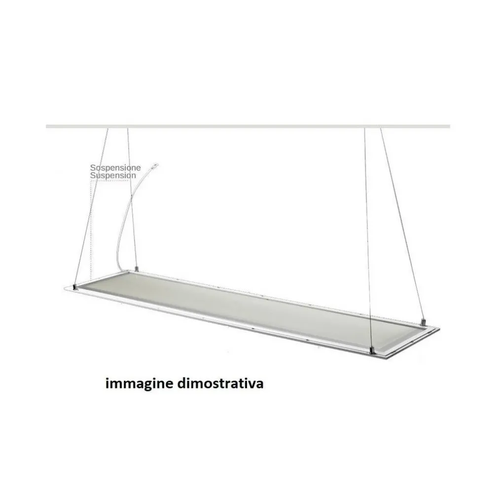 KIT DI FISSAGGIO PER PANNELLI LED A SOSPENSIONE SOFFITTO CAVETTO CORDINO FILO