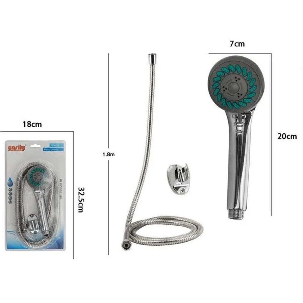 KIT DOCCETTA BAGNO DOCCINO SOFFIONE DOCCIA MULTIGETTO CON LACCIO 1,8MT STAFFA 69051