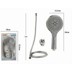 KIT DOCCETTA BAGNO DOCCINO SOFFIONE DOCCIA MULTIGETTO LACCIO 1,8 MT STAFFA 69346