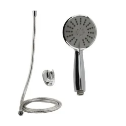 KIT DOCCETTA DOCCINO BAGNO TONDO SOFFIONE DOCCIA CON LACCIO 1,8MT STAFFA 69049